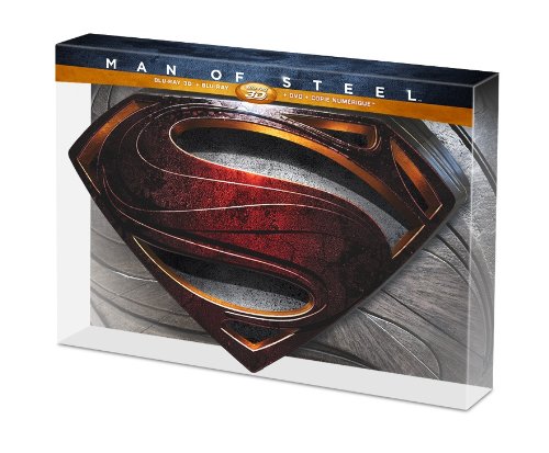 El Hombre de Acero: Edicin lata logo Superman carátula Blu-ray
