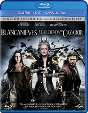 Blancanieves y la leyenda del cazador carátula Blu-ray