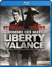 El hombre que mat a Liberty Valance carátula Blu-ray