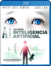 A.I. Inteligencia Artificial carátula Blu-ray