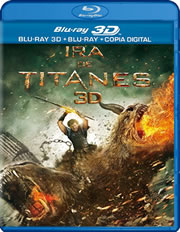 Ira de titanes 3D (incluye versin 2D) carátula Blu-ray