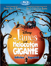 James y el melocotn gigante carátula Blu-ray