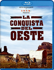 La conquista del Oeste carátula Blu-ray