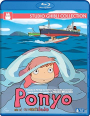 Ponyo en el acantilado Edicin Combo carátula Blu-ray