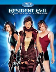Triloga Resident Evil (reedicin) carátula Blu-ray