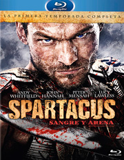 Spartacus: Sangre y arena carátula Blu-ray