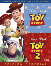 Pack Toy Story 1 + 2: Ediciones Especiales + DVD carátula Blu-ray