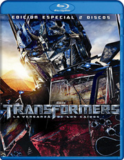 Transformers 2: La venganza de los cados Edicin especial carátula Blu-ray